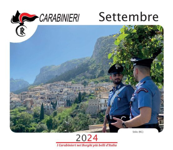 Stilo nel calendario Storico 2024 dell'Arma dei Carabinieri – La