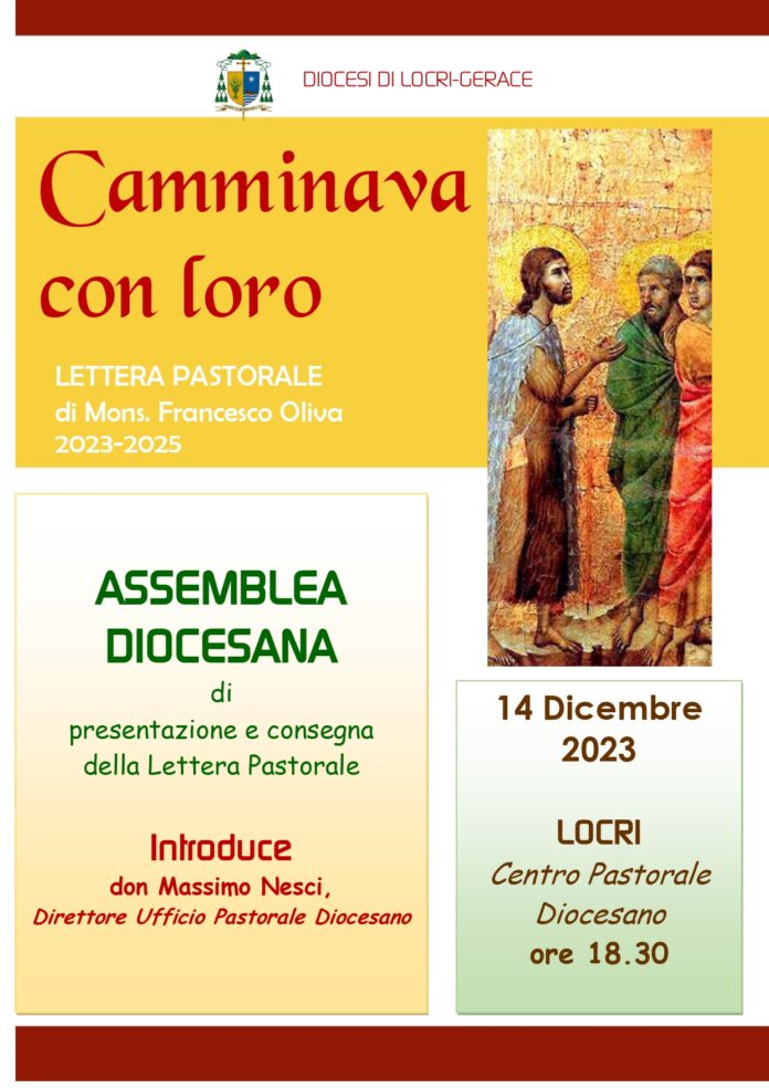 Locri: presentazione e consegna della lettera pastorale del vescovo ...
